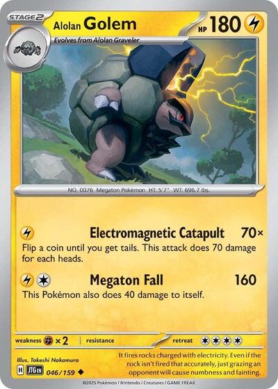 Alolan Golem (SV09: Journey Together) Near Mint - Nick Nack's Full Frontal Attack
