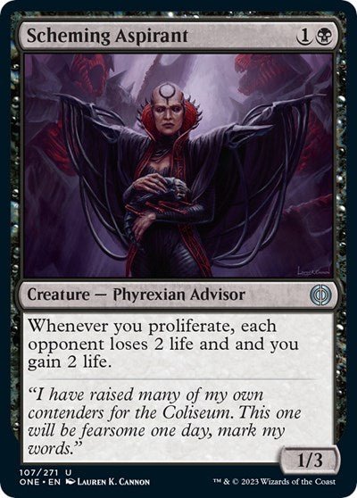 Scheming Aspirant (Phyrexia: All Will Be One) Near Mint - Nick Nack's Full Frontal Attack