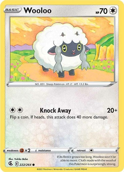 Wooloo (222) (SWSH08: Fusion Strike) Near Mint