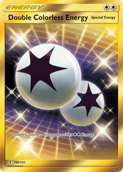 Double Colorless Energy (Secret) (SM - Guardians Rising) Near Mint Holofoil - Nick Nack's Full Frontal Attack