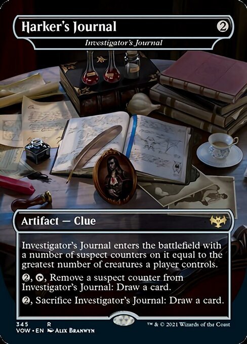 Harker's Journal (Innistrad: Crimson Vow) Near Mint Foil - Nick Nack's Full Frontal Attack