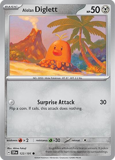 Alolan Diglett (SV08: Surging Sparks) Near Mint