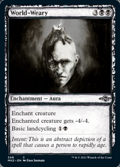 World - Weary (Showcase) (Modern Horizons 2) Near Mint - Nick Nack's Full Frontal Attack
