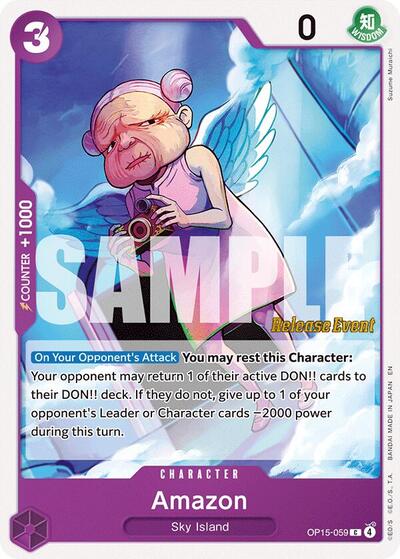 Amazon (Adventure on Kami's Island Release Event Cards) Near Mint - Nick Nack's Full Frontal Attack