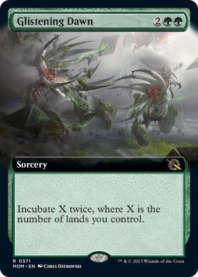 Glistening Dawn (Extended Art) (March of the Machine) Near Mint Foil - Nick Nack's Full Frontal Attack