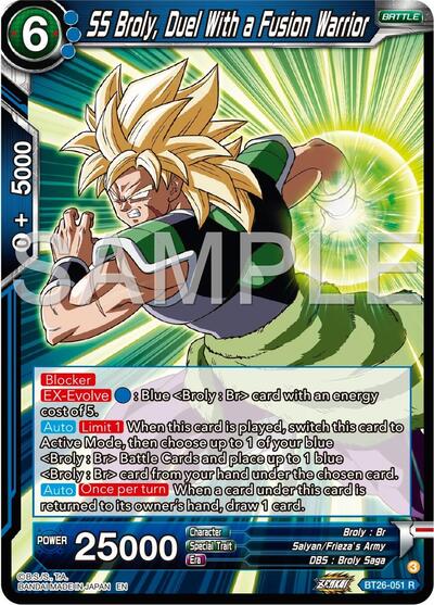 SS Broly, Duel With a Fusion Warrior (Ultimate Advent) Near Mint Foil