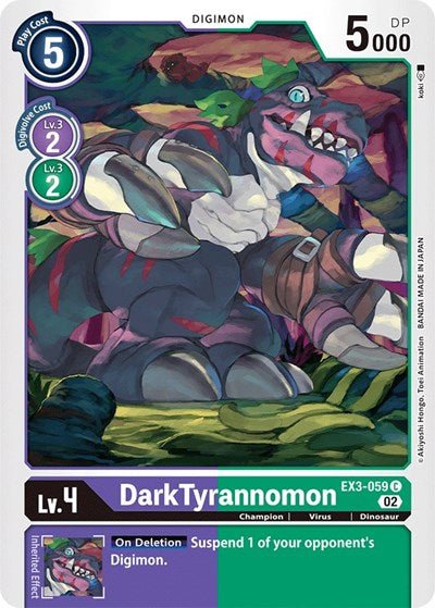 DarkTyrannomon (Draconic Roar) Near Mint - Nick Nack's Full Frontal Attack