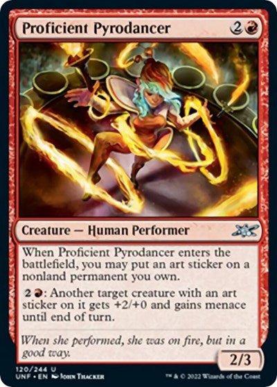 Proficient Pyrodancer (Unfinity) Near Mint - Nick Nack's Full Frontal Attack