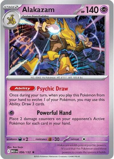 Alakazam (ME01: Mega Evolution) Near Mint Holofoil - Nick Nack's Full Frontal Attack