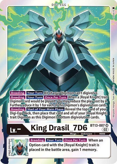 King Drasil_7D6 (Versus Royal Knights) Near Mint Foil - Nick Nack's Full Frontal Attack