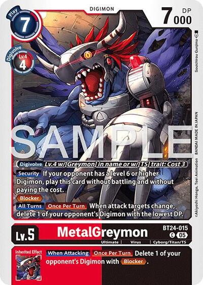 MetalGreymon (Time Stranger) Near Mint - Nick Nack's Full Frontal Attack