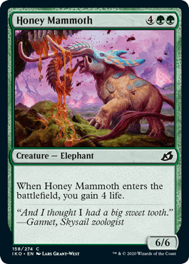 Honey Mammoth (Ikoria: Lair of Behemoths) Near Mint - Nick Nack's Full Frontal Attack