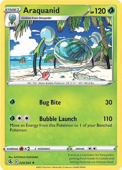 Araquanid (SWSH08: Fusion Strike) Near Mint