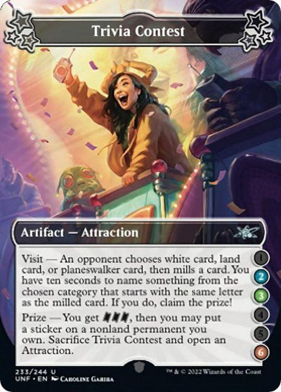 Trivia Contest (2-3-6) (Unfinity) Near Mint - Nick Nack's Full Frontal Attack