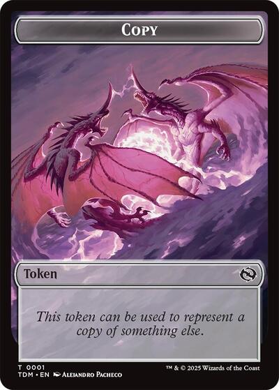 Copy / Monk Double-Sided Token (Tarkir: Dragonstorm) Near Mint - Nick Nack's Full Frontal Attack