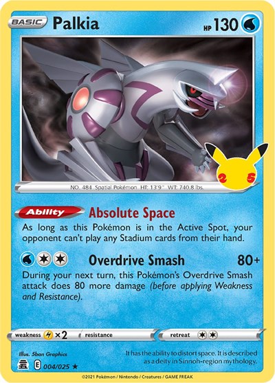 Palkia (Celebrations) Near Mint Holofoil