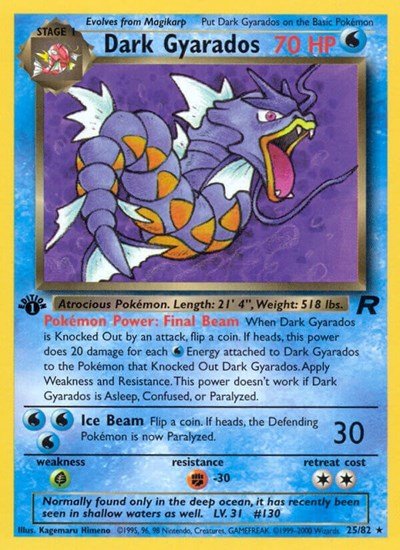 Dark Gyarados (25) (Team Rocket) Light Play Unlimited - Nick Nack's Full Frontal Attack