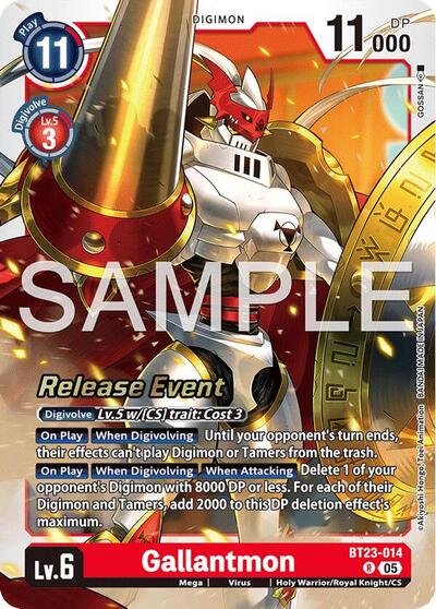 Gallantmon (Hackers' Slumber Release Event Cards) Near Mint Foil