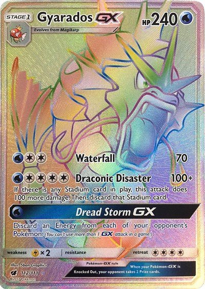 Gyarados GX (Secret) (SM - Crimson Invasion) Near Mint Holofoil - Nick Nack's Full Frontal Attack