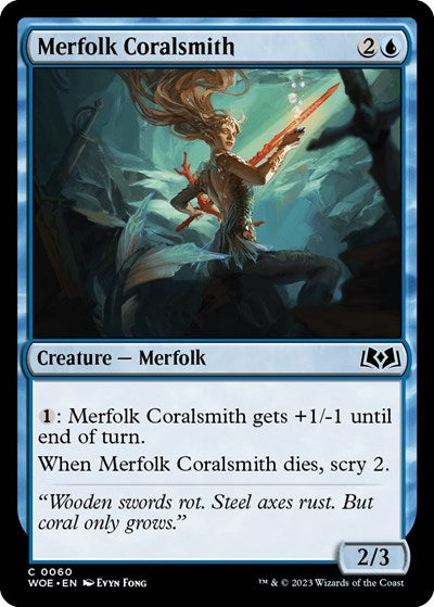 Merfolk Coralsmith (Wilds of Eldraine) Near Mint