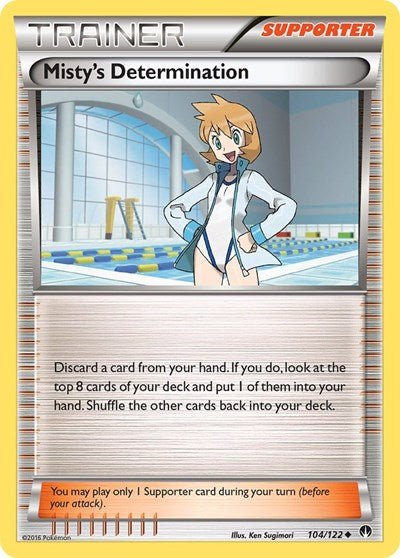 Misty's Determination (XY - BREAKpoint) Heavy Play - Nick Nack's Full Frontal Attack