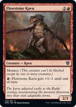 Flowstone Kavu (Dominaria United) Near Mint - Nick Nack's Full Frontal Attack