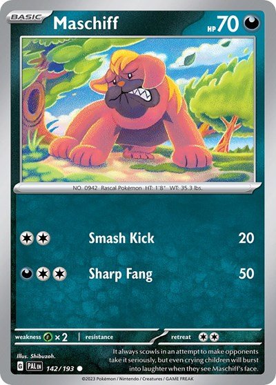 Maschiff - 142/193 (Cosmos Holo) (SV: Scarlet & Violet Promo Cards) Near Mint Holofoil - Nick Nack's Full Frontal Attack