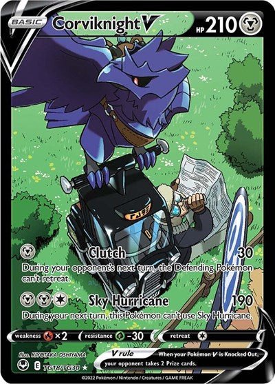 Corviknight V (SWSH12: Silver Tempest Trainer Gallery) Near Mint Holofoil - Nick Nack's Full Frontal Attack