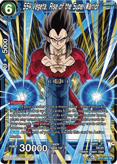 SS4 Vegeta, Rise of the Super Warrior (Vermilion Bloodline) Near Mint - Nick Nack's Full Frontal Attack