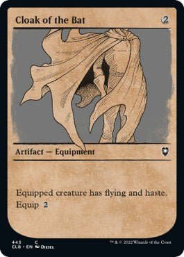 Cloak of the Bat (Showcase) (Commander Legends: Battle for Baldur's Gate) Near Mint - Nick Nack's Full Frontal Attack