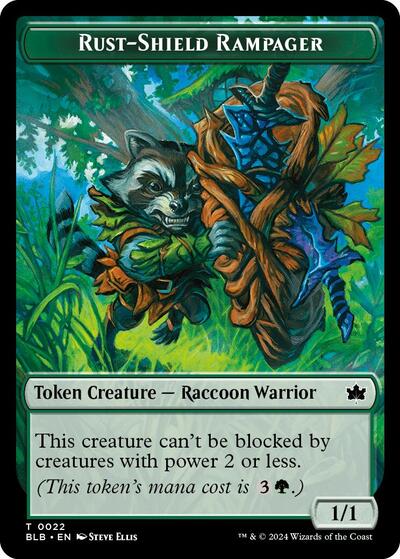 Rust-Shield Rampager Token (Bloomburrow) Near Mint