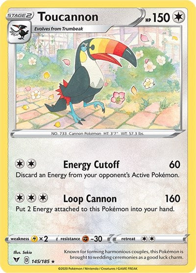 Toucannon (SWSH04: Vivid Voltage) Near Mint