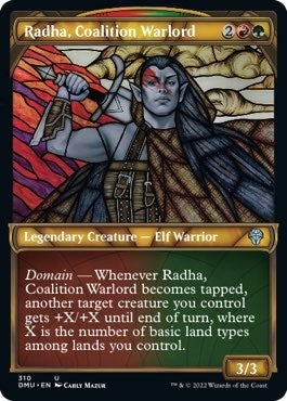 Radha, Coalition Warlord (Showcase) (Dominaria United) Near Mint - Nick Nack's Full Frontal Attack