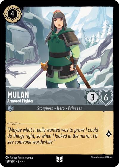 Mulan - Armored Fighter (Ursula's Return) Near Mint - Nick Nack's Full Frontal Attack