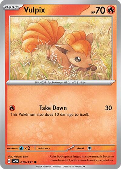 Vulpix (SV08: Surging Sparks) Near Mint