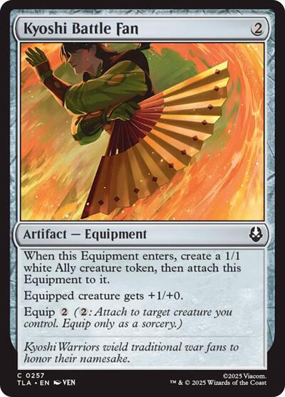 Kyoshi Battle Fan (Avatar: The Last Airbender) Near Mint - Nick Nack's Full Frontal Attack