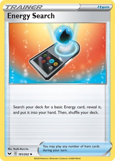 Energy Search (SWSH01: Sword & Shield Base Set) Light Play - Nick Nack's Full Frontal Attack