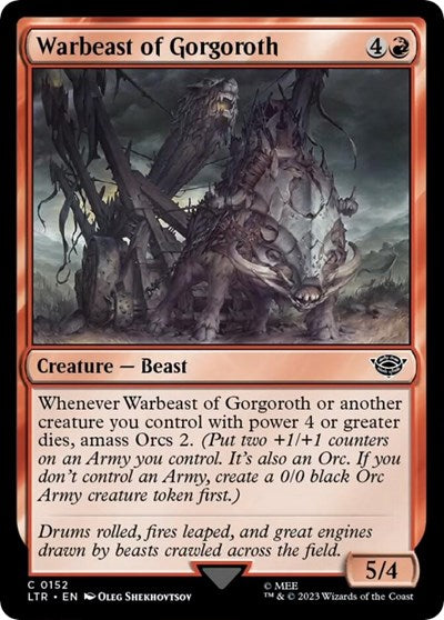 Warbeast of Gorgoroth (Universes Beyond: The Lord of the Rings: Tales of Middle-earth) Near Mint - Nick Nack's Full Frontal Attack