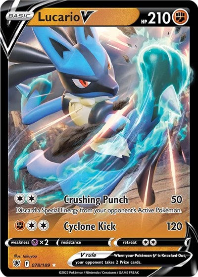 Lucario V (Sword and Shield Astral Radiance) Near Mint Holofoil
