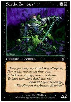Scathe Zombies (7th Edition) Light Play Foil - Nick Nack's Full Frontal Attack