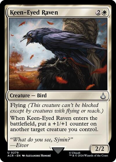 Keen-Eyed Raven (Universes Beyond: Assassin's Creed) Near Mint