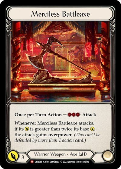 Merciless Battleaxe (Dynasty) Near Mint - Nick Nack's Full Frontal Attack