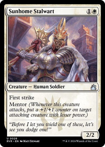 Sunhome Stalwart (Ravnica Remastered) Near Mint - Nick Nack's Full Frontal Attack