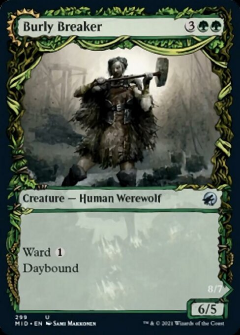 Burly Breaker / Dire - Strain Demolisher (Showcase) (Innistrad: Midnight Hunt) Near Mint - Nick Nack's Full Frontal Attack