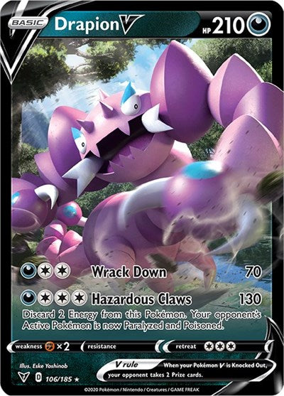 Drapion V (SWSH04: Vivid Voltage) Near Mint Holofoil