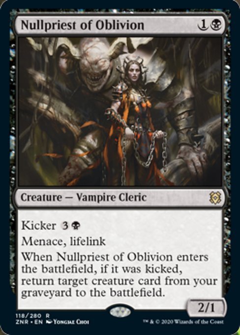 Nullpriest of Oblivion (Zendikar Rising) Near Mint - Nick Nack's Full Frontal Attack