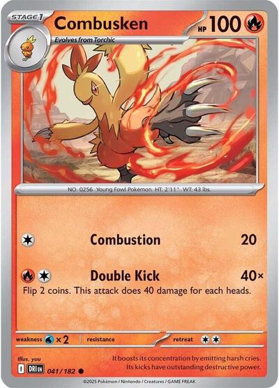 Combusken (SV10: Destined Rivals) Near Mint - Nick Nack's Full Frontal Attack