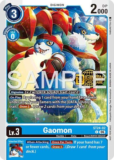 Gaomon (Welcome Tamers Pack Vol.2) (Starter Deck 24: Data Squad Release Event Cards) Near Mint Foil - Nick Nack's Full Frontal Attack