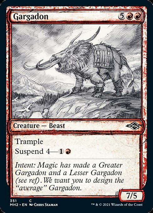 Gargadon (Showcase) (Modern Horizons 2) Near Mint - Nick Nack's Full Frontal Attack