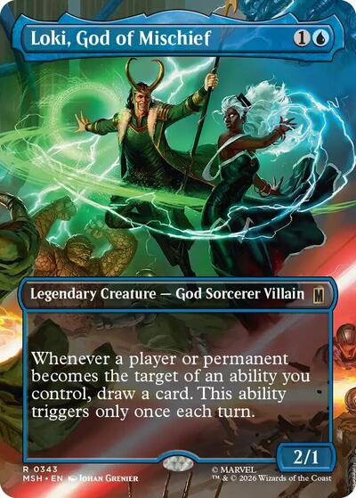 Loki, God of Mischief (Borderless) (Marvel Super Heroes) Near Mint - Nick Nack's Full Frontal Attack